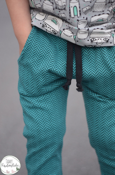 Bio-Jacquard Baumwolle Fischgrät Smaragd (GOTS) - Stoffonkel | Meterware